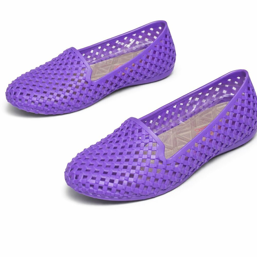The Original Skidders Studded Purple Flats Size 8